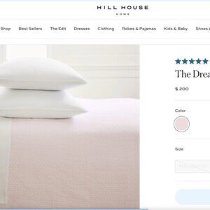 Hill House The Dream Matelasse Coverlet Dusty Pink King  SOLD OUT
